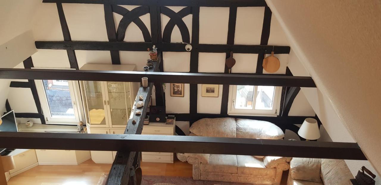 Penthouse Im Historischen Fachwerkhaus Mit Grosser Dachterrasse An Zentralster Lage Boppard Kültér fotó